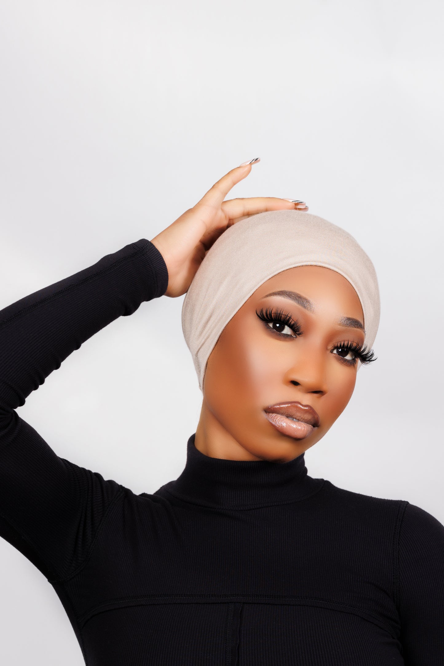 Tie Back Underscarf - Taupe