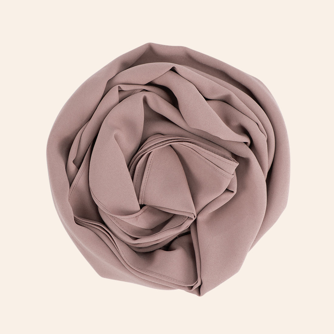 Premium Chiffon Hijab Rose Taupe – Alouly - Main Image